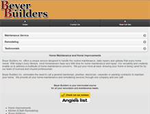 Tablet Screenshot of beyerbuilders.com